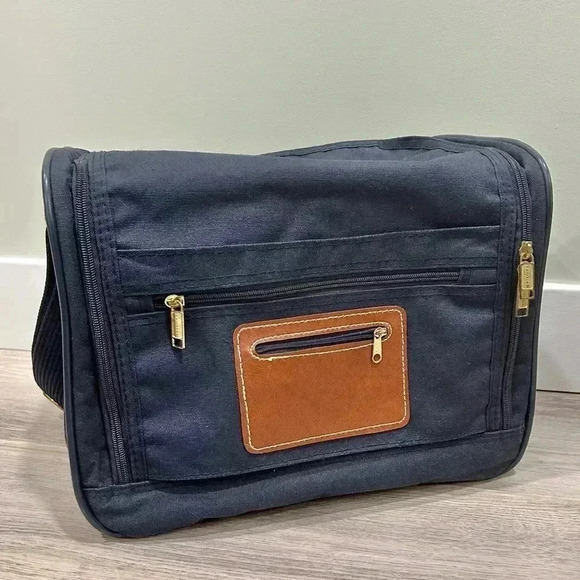 Vintage Jaguar Train Case Carry On Luggage Cosmetic Overnight Travel Duffel Bag - Picture 3 of 10